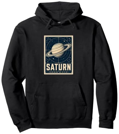 Affiche d'astronomie Spatiale Saturne Ringed Planet Sweat à Capuche