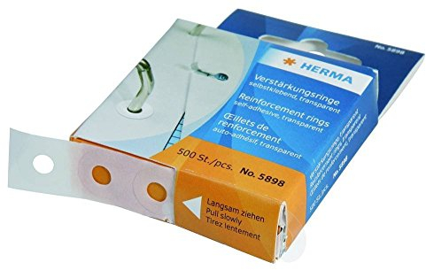 HERMA Lochverstärkungsringe 500 Stück transparent - VE=3