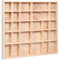 Alsino Setzkasten 3.5T x 45B x 40H cm - Holz Deko Regal Natur (Sk-17) Sammlerkasten Sammlervitrine Sammelbox Unbehandelt Figuren Mineralien SK-16-19