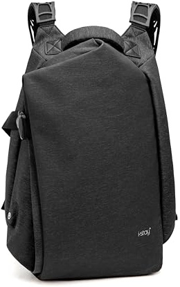 i-stay Laptop Backpack, Business Backpack Work Bag with USB Charging Port Lightweight Laptop Bag, Water Resistant School Rucksack for Women Men with anti RFID, Fits 15.6 Inch Laptop and tablet-Grey
