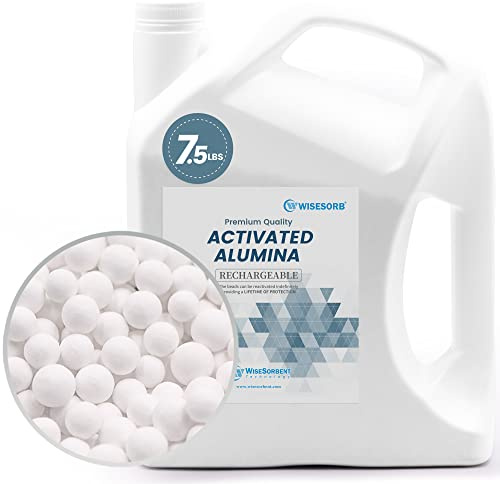 Wisesorb 7.5 LBS Activated Alumina, Alumina Desiccant Great for Filament Drying, Reusable Dessicant Dehumidifiers Desiccant Moisture Absorber Prevent Wet Filament