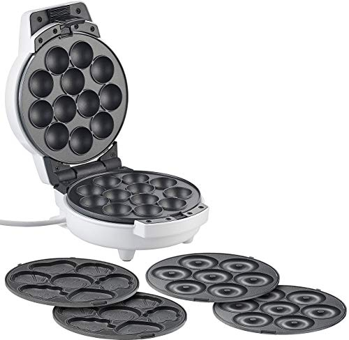 Rosenstein & Söhne Donut-Waffeleisen: 3in1-Donut-, Cupcake- und Cakepop-Maker, Versandrückläufer (Cakepopmaker, Waffeleisen Donutmaker, Muffin)
