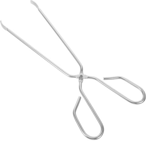 TOPPERFUN Clip Para Recoger Basura Agarrador Para Alcanzar Pinzas Para Leña Pinzas Para Basura Pinzas Para Recoger Basura Herramienta De Agarre Pinzas De Fuego Manejar Metal Acero Inoxidable