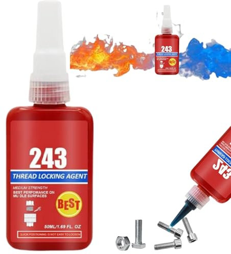 Fijador de Tornillos,Fijador de Roscas,Fijador Tornillos Alta Resistencia,Adhesivo para Tornillos,Alta Resistencia Pegamento Anaeróbico Adhesivo Anaeróbico para Pegar Tornillos de Metal