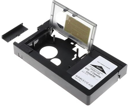 BaotyJie Adattatore per Cassette, Adattatore convertitore per Cassette, convertitore per Lettore di Nastri Portatile per Nastri VHS, conversione da VHS a