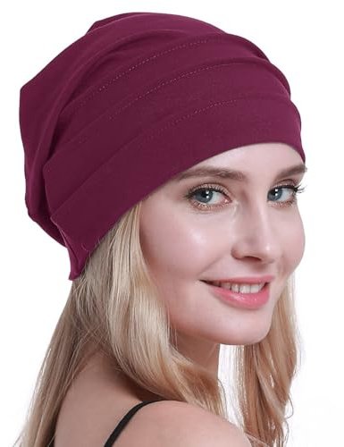 osvyo Copricapo in cotone per chemioterapia, per donne affette da cancro, perdita di capelli, morbido, in confezione sigillata, Taglia unica