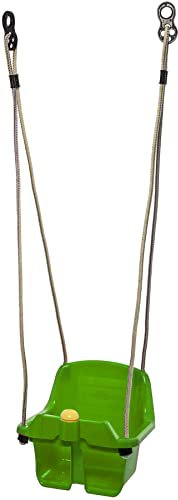 Babyschaukel Schaukelsitz Kinderschaukel mit Hupe Kunststoff Swing grün