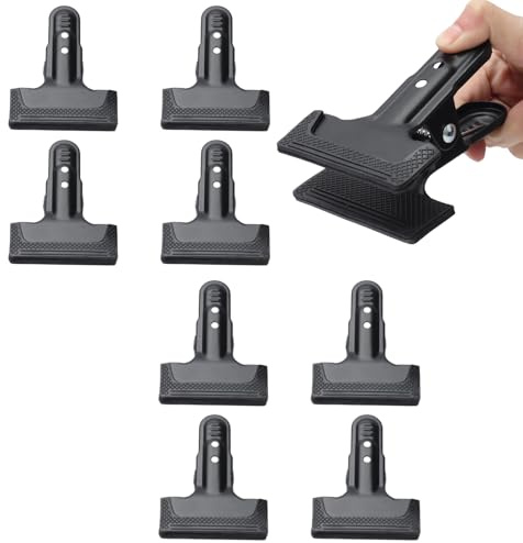 8pcs clip da fondo, morsetti a molla pesante per la lavorazione del legno un metallo largo morsetti a bocca piatta per lo sfondo fotografico