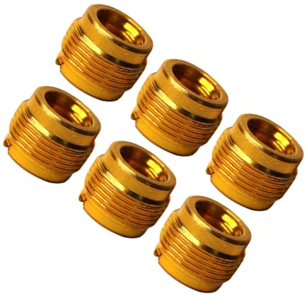 NOLITOY 6 Piezas Tuerca de soporte de micrófono accesorios para soporte de micrófono Hierro Dorado