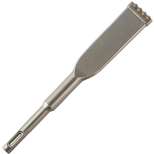 SDS Plus Brick Removal Chisel 200 X 32mm, SDS Plus Chisel Bits Comb for Tile Concrete Corner Stone Carbide Tipped Heat Treated Flat Blade Brick Stone Cavity Inspection Mortar Work Tile Remover Tool