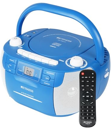 Retekess TR621P Reproductor de CD Portátil, Boombox Estéreo