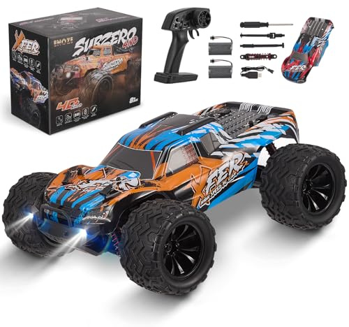 Auto telecomandata, 4 WD RC Auto 1:16, 40 km/h, radiocomandata ad alta velocità, 2,4 GHz, auto da corsa, impermeabile, SUV e crawler, giocattolo regalo, doppio carrozzeria 9501E
