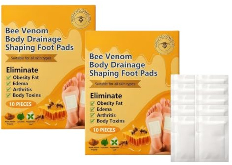Parches de desintoxicación para los pies - 10 parches por paquete. Limpian profundamente gracias a ingredientes naturales, promueven la circulación sanguínea, alivian el estrés, facilitan el sueño