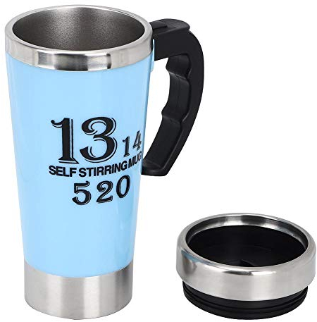 Tazza di Miscelazione Automatica, 500 Ml di caffè Elettrico Automatico Tazza di Miscelazione Tazza di Latte Intelligente Auto-Mescolante per caffè/tè/Cioccolata Calda/Latte(Blu)