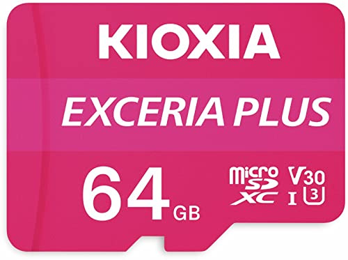 KIOXIA SD MicroSD Card 64GB 100MB/s Kioxia Exceria Plus U3 V30 4K Video Recording