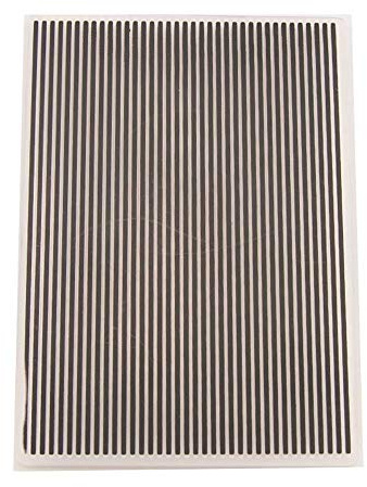 Uteruik Embossing Folder Stencil Template - Plastic Vertical Line Pattern DIY Template Folder for Gift Scrapbooking Photo Album Card Paper Craft Making Decor