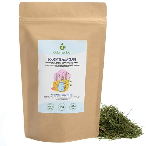 IDDA Herbal Schachtelhalm Tee 125g, Schachtelhalmkraut getrocknet und geschnitten, Schachtelhalmtee
