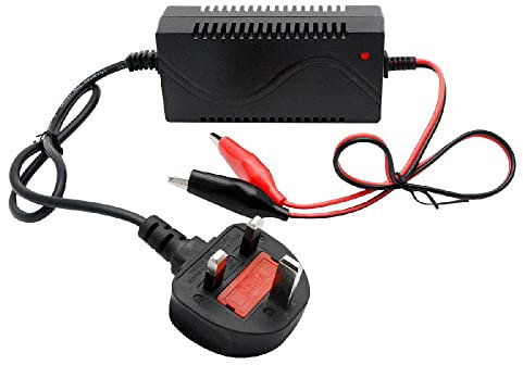 TOTMOX 1000mA Ladegeräte für Motorradbatterien, 1A Automatisches Smart-Ladegerät zum Laden von 6V SLA versiegelten Blei-Säure-Batterien