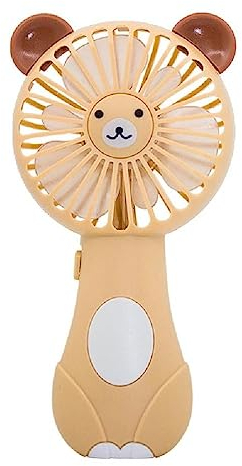 Ventilador de mano mini ventiladores de refrigeración que funcionan con pilas AA, ventilador pequeño con orejas lindas para oficina en casa, viajes, al aire libre y camping, mini ventiladores de