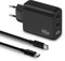 45W 2-Port USB C Schnellladegerät und Ladekabel für Samsung Galaxy S25 S24 S24 S23 S22 S21 Ultra Edge FE 5G A56, Tab S10 S9 S8, PD/PPS Ladegerät Netzteil Adapter und Typ-C Schnellladekabel