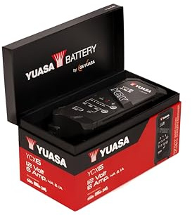 Yuasa YCX6 de 12 V y 6 A Cargador Inteligente de batería para Coche, Furgoneta y Motocicleta