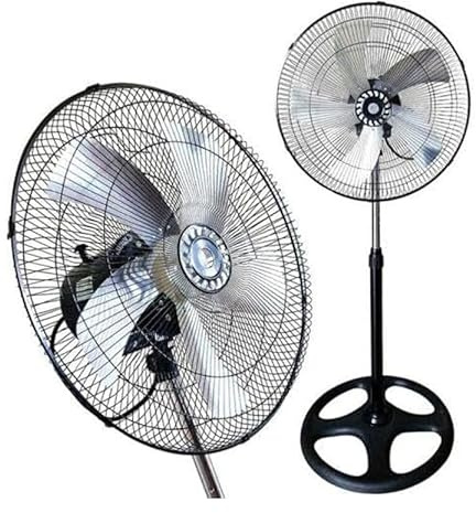 DISCORAMA VENTILATORE A PIANTANA 18″ 75W REGOLABILE SILENZIOSO 5 PALE IN METALLO MAXTECH