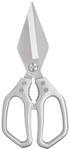 Forbici da cucina, forbici per ossa in acciaio inossidabile, strumento di taglio versatile per cucire carta carne, insalata, preparazione culinaria, giardino, pollame, artigianato casa