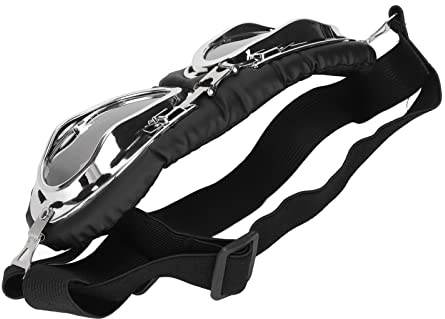 Qudinip Hundglasögon Snyggt ögonskydd för Medelstora Hundar med Hopfällbar Ram för Promenader Simning Cykling 1 par (Transparent)