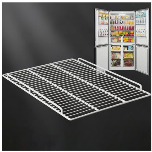 Grille de réfrigérateur en acier avec double garde-corp support congélateur | Grille de réfrigérateur, plusieurs tailles, double garde-corps, grille ajourée for congélateur(W-48cmXD-43cm)