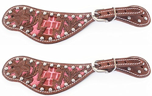 CHALLENGER Horse Western Riding Cowboy Boots Leather Spur Straps Tack 7426