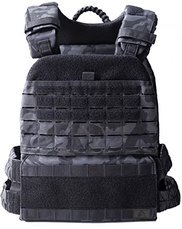 Tribe WOD, Chaleco de Pesas para Hombres y Mujeres, Ajustable, Soporta hasta 8 kg, Entrenamiento Funcional y Resistencia, No Incluye Placas