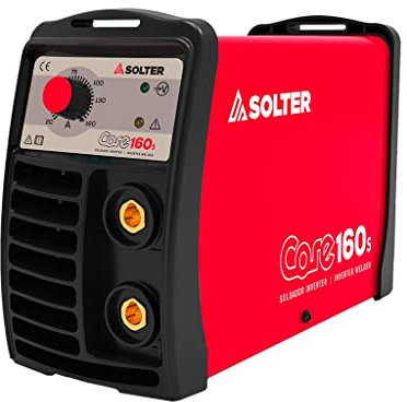 Soldador Inverter Solter CORE 160S, Electrodos Revestidos y TIG, Tecnología Nanocristalina, Funciones Arc-Force y Hot-Start, Compatible con Generadores, Maletín de Transporte Incluido