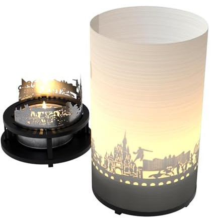 Orlando Premium presentförpackning – magiskt motivljus med silhuett och skyline från Orlando, souvenir för fans, skuggspel, originell souvenir