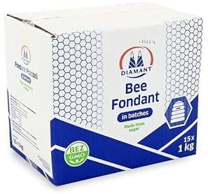 Bienenfutter - Zucker-Teig - Zucker-Paste - Landwirtschaftliches Zubehör - Natürliche Produkte - Imkerei - Honig - Bienenhaltung - Bee Fondant - 15 x 1kg
