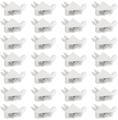 LQIOACU reggimensola,staffe per mensole,supporti per mensole,50 pezzi, resistenti e durevoli, adatti ai supporti per scaffali per IKEA