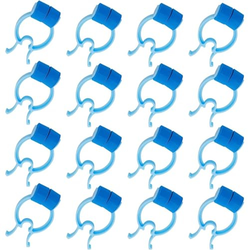 JYTDBCS 16 tapones de espuma de plástico para sangrado nasal, clip de nariz para niños y adultos en accidentes de emergencia (azul)