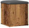 vidaXL Sitzbank mit Stauraum Altholz-Optik 42x42x45 cm Holzwerkstoff, Schuhbank, Flurbank, Dielenbank, Bank, Aufbewahrungsbank, Flurbank mit Stauraum