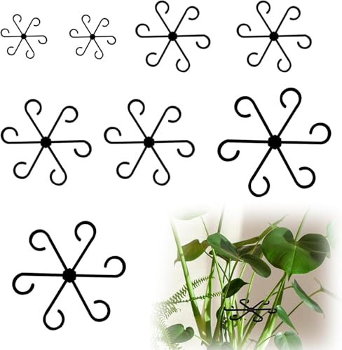 Monstera Lot de 8 supports pour plantes grimpantes pour plantes grimpantes Alocasia hortensia, tomates, plantes à fleurs