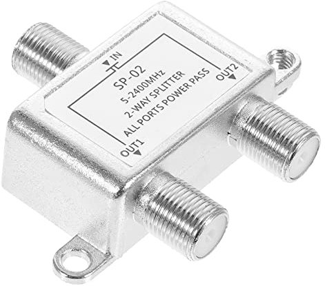 KICHOUSE Splitter Coassiale Per Tv Distributore Per Antenna Installazione Facile Design e Versatile