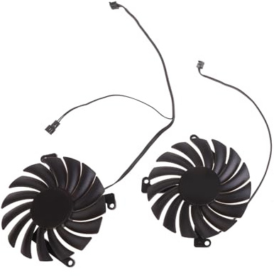 Xuancai Ventilador de refrigeración de tarjeta gráfica de repuesto para INNO3D GeForce RTX3070 LHR 8GB TWINX2 BlackGold Extreme Reemplazo para gráficos