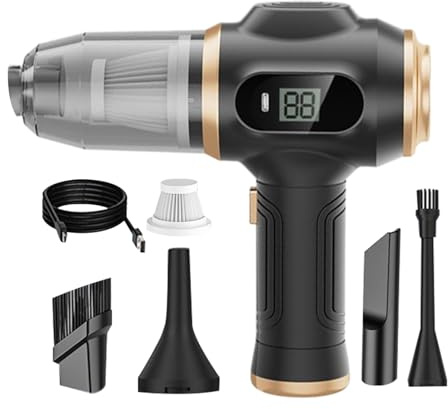 jamgeery Aspirateurs De Voiture sans Fil - Aspirateur Portable sans Fil | Nettoyeur Automobile Rechargeable,pour Pièce Poils d'animaux Clavier Voyage Dortoir Nettoyage Domestique Petit Espace