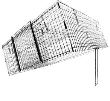 Tomahawk Live Trap - Model DT1 - Tomahawk TNR Series Neighborhood Cats Drop Trap - 36x36x14 Collapsible