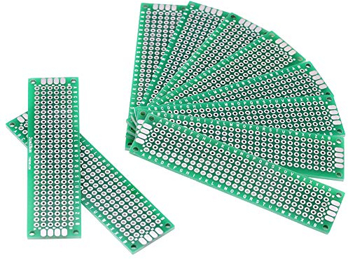 10 stücke 2 cm x 8 cm Leiterplatte Universal PCB Doppelseiten Prototyping DIY Löten Universal PCB Platine