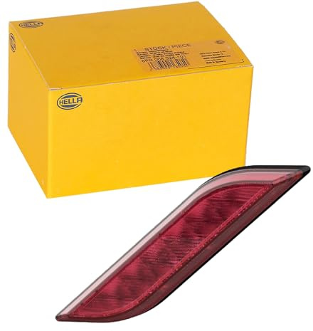 HELLA Dimbakljus - Shapeline Style - LED - 24V / 12V - slim - skruvad - SAE - Lyktglasfärg: röd - Kontaktutförande: AMP - 2-polig - till höger bak - 2NE 013 343-121