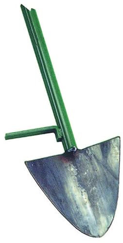 TTAMG Vanga Forgiata con Manico Ferro - Pala (Flat Shovel) Verde Metallo