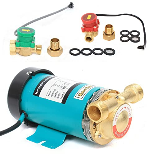 120W Druckerhöhungspumpe Wasserpumpe Hauswasserwerk Automatischer Haushalt Edelstahl Booster Pumpe für Wasser Heizung Garten Warmwasser Umwälzpumpe 25L/min