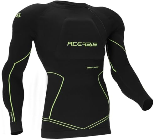 Acerbis Density Veste de Protection, Schwarz/Gelb, 2XL
