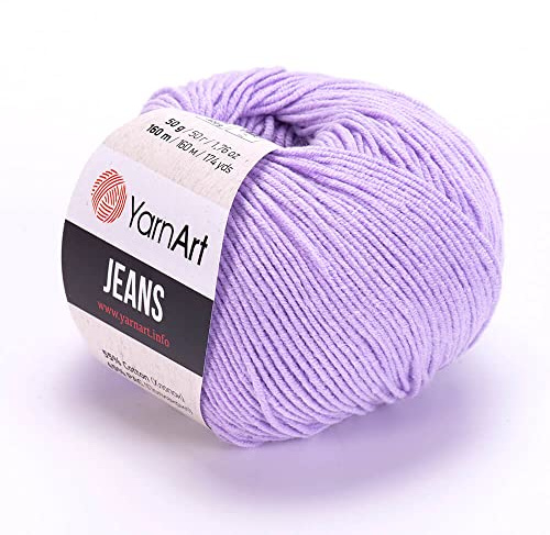 Yarn Art Jeans Yarn 160m, Soft Cotton Amigurumi Doll Animal 50g Knitting Crochet (89)