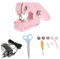 NUOBESTY 1 Juego Máquina De Coser De Mano Dispositivo De Costura Mini Maquina De Coser De Mano Máquina De Coser Duradera Pequeña Máquina De Coser Máquina De Coser Multifuncional Abs