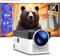 UST Beamer, Unicview HY-450, ultrakurzes Objektiv UST, Heimkino-Projektor mit Android 11, 900 ANSI Lumen, Auto Keystone, motorisierter Fokus, Keystone 4D, digitaler Zoom, WIFI6, Bluetooth 5.4